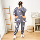 
Qiao Yumeng 200Jin [Jin equals 0.5 kg] Fat Girl Large Size Pajamas Cotton Women Long Sleeve Cartoon Set Loose Home Clothing Can Wear Outdoor Autumn Fat mm 6169 Gray 4XL 130-180Jin [Jin equals 0.5 kg]
