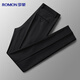 Men's Lomon suit trousers, high-waisted, iron-free business suit trousers, casual trousers, dad trousers, stretch suit, straight trousers