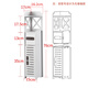 
Aojiezhuo bathroom storage cabinet bathroom clamping cabinet toilet toilet side cabinet narrow cabinet tissue box waterproof 15/17cm 17060 corner white [width 16.2*deep 17*height 76