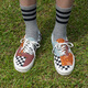 VANS official Era tiger striped cashew flower patchwork campus retro men and women canvas shoes low top color 36.5