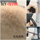 NY-NYM Double-sided Otter Rabbit Fur Ear Cover Real Fur Ear Cover Men and Women Korean Solid Color Retractable Ear Cover Winter Warm Ear Cover Grey