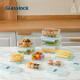 Shantou Lincun Glalok Corea de vidrio templado Caja de refrescos Rectangular Bento Box Box Bajón 695 ml