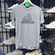 Adidas kurzärärmiges T-Shirt für Männer 2025 Sommer Sportswear Fitness Training Sweatshirt, das atmungsaktive halbe Ärmeln läuft, HB9194 Gray M empfohlen 135-155Jin [Jin ist 0,5 kg]