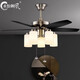 Van de ventilateur XMSJ Restaurant européen Restaurant de plafond Simple Ventilateur de plafond Light Chinois salon Light Antique Chandelier 1049 42 pouces 1049 (Pull Corde Control / Source Light Avided)
