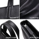 
American Bison briefcase men's business bag genuine leather men's handbag men's head layer cowhide computer bag casual bag gift black horizontal style 14 inches