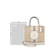 Coach (Coach) New Damenmodentrend One-Shoulder Hand-to-Wear-Einkaufstasche Light Khaki mit weißem CQ878Imdqc
