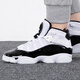 Nike (Nike) Freizeitschuhe Frauenschuhe Sommer Neue Sneakers Air Jordan 6 Ringe GS Sechs-Kronen-Basketballschuhe 323419-104 Schwarz-Weiß-Farben 38 38