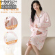 莫代尔睡衣女士春秋季纯棉2025年新款开衫翻领高级感女式家居服秋冬 11991 160(M)