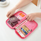 CLCEY passport clip air ticket storage bag protective cover travel abroad portable multi-functional travel equipment [short model-small] gray