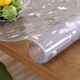 Feather Pocket Transparent PVC Tablecloth Soft Glass Waterproof, Oilproof and Anti-scalding Table Mat Rectangular Coffee Table Dining Table Mat Crystal Plate Tablecloth Upgraded Environmentally Friendly Pure Ultra-High Transparent 2.0 Model Width 90cm*140cm