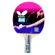 Butterfly four-star table tennis racket straight shot 5-layer bottom plate reverse glue positive rubber combination single shot 403 with racket cover