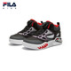 Fila Shoes para niños zapatos casuales para niños Nuevo estilo de zapatillas de tablero clásicas de los niños de la altura media zapatilla de zapatillas negras/sombra gris-bd tamaño 37/longitud interior 23.5cm