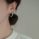Idel hoop earrings for women 2025 new high-end earrings light luxury niche earrings birthday gift E3487 earrings