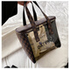 Sac à main de voyage Yunya pour les femmes avec un sac de maquillage de maquillage étanche léger lavage et sac de rangement Sac de natation de grande taille Plaid marron