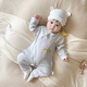 Modal baby cotton jumpsuit spring and autumn baby harem suit for boys and girls cartoon long-sleeved romper suit toddler four-season clothes ginger three-dimensional puppy jumpsuit 80cm 80 size recommended age 9-12 months