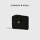 CHARLIE&KELLI CK brand bag women's bag 2025 new simple women's wallet versatile compact wallet birthday gift for women black