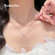 Yijin Hollow Butterfly S999 Pure Silver Necklace for Women, Exquisite and Sweet, Gift for Girlfriends on Chinese Valentine's Day, Bow Gift Box, S999 Pure Silver-Butterfly Necklace