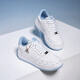 KAPPA women's shoes, high-value board shoes for women 2025 summer new versatile sports shoes thick sole breathable small white shoes for women Classic white/iceberg blue 38