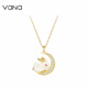 Vana Jade Rabbit Flying to the Moon Silver Necklace Girls Hetian Jade Pendant Birthday Gift for Girlfriend and Wife Jade Rabbit Flying to the Moon Necklace Beijing Warehouse Shipping Next Day