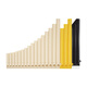 Shanbeiyi apprend Pan Flute 16 Tube 18 Tube Modèle de performance débutant pour les enfants des élèves des écoles élémentaires en classe Introduction et ethnique Volley [Modèle de mise à niveau] 18 Tube Orange + Get 9