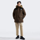 
The North Face down jacket for men's mid-length waterproof, air-permeable and warm outdoor 24 autumn and winter new 5B19 5EX/brown L/175