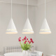 NVC Lighting LED dining chandelier restaurant bar lamp modern simple iron three-head chandelier white
