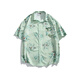
FOG SKY Hawaiian style short-sleeved floral shirt men summer couple travel loose casual tops beach jacket men and women HK-6629 Madagascar black M (recommended 110-130Jin [Jin equals 0.5 kg])