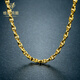 Vienna 18K gold necklace/men's thick shiny Japanese chain/new style/45-65CM 60cm14.4-14.5g 4.4mm