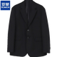 ROMON Korean-style suit jacket for men, high-end college student interview formal loose casual handsome suit three-piece black three-piece suit (suit + shirt + trousers) L 110-125 Jin Jin equals 0.5 kg