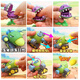 Plant vs. Zombie Toys 2 Pea Shooter Model Figure Full Set Can Be Ejected Soft Dolls 6-10 Years Old Children's Toys Boy [Soft and Hard Glue 28 Pieces - Storage Barrels] 19 Plants + 5 Zombies