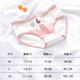 Kommandant Bear Pure Cotton Unterwäsche für Frauen Japaner gedruckter Baumwollschritt atmungsaktiven süßen und niedlichen Student Mid-T-Waist Slip Sommer Dünner Japanisch 9214 Paket 4 m