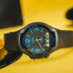 Casio (CASIO) watch digital pointer dual display student watch men's watch black disc black rubber belt AW-90H-2B