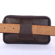 Dixing (DIXING) new 7-inch waist bag men's mobile phone bag cowhide belt elderly coin purse mobile phone bag hanging waist bag construction site work cowhide 7-inch double layer