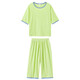 
Zuoxi children's pajamas boys summer clothing 2025 new summer boys home clothing set air conditioning suit green 160