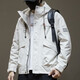 Romonjacke Herren neue 2024 Frühlings- und Herbst -Arbeit Jacke Herren Herumn Mode Marke Frühling und Herbst Großgröße Casual Herren Kleidung 1502 Schwarze Jacke XL Größe