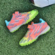 FEELACES children's football shoes broken nails for men and women Falcon Messi student training shoes for children TF artificial grass sneakers 6195 orange broken nails 29 [socks + ball bag + guard plate]