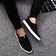 TYKT casual shoes men spring and summer canvas shoes men old Beijing cloth shoes casual one-foot lazy shoes trendy shoes TY9789 black 40