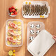 SUPOR dumpling storage box multi-layer refrigerator household food-grade freezing special thickened fresh-keeping microwaveable multi-functional dumpling box 1 layer without lid