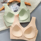 Cottondna underwear female 2 pieces of chest, chest -free underwear, no steel ring, gathered and pair of breasts, soft support bra