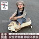 卡卡曼儿童扭扭车1-3-6岁溜溜车可坐大人承重防侧翻静音宝宝摇摇妞妞车 棕- 音乐灯光+静音闪光轮+储物箱 婴儿玩具车滑行车生日周岁礼物