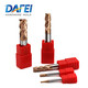 DAFEI55 degree tungsten steel milling cutter 4-edge coated flat bottom end mill gong cutter extended CNC CNC tool carbide 1.5*4*4*50