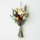 AIMAN rose eucalyptus dried flower bouquet living room entrance decoration ins Nordic style photo props diy flower arrangement gift yellow rose bouquet without bottle