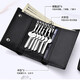 Septwolves Key Sac de carte de rangement de voiture en cuir authentique pour hommes de grande capacité