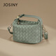 Josiny Bag Women's 2024 New Zipper Lightweight Square Bag Mini Fashion Mobile Phone Bag One-Shoulder Crossbody Bag Black Small