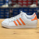 Adidas casual shoes women's shoes 2025 summer new Clover sneakers white shoes versatile low top shoes EE6202 white/orange 36 (220mm)