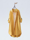 Camisa de manga larga de algodón de algodón de gochiei para mujeres a mitad de longitud 2025 chaqueta de primavera y verano nueva cárdigan literario suelto blanco 679 m