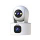 Qiao An dual-camera 10 million camera monitoring wireless wifi network high-definition night vision monitor 360 degrees no blind spots with night vision panoramic PTZ home AI monitoring mobile phone remote