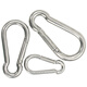 Hesdig JG-54 304 stainless steel spring hook, hoist quick release buckle, spring buckle, chain buckle, safety buckle, spring buckle M4 (5 pieces) Beijing warehouse flash delivery