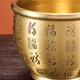 Xuanyuan Pavilion Brass Crown Pot Ornaments Copper Cylinder Baifu Cylinder Brass Rice Cylinder Piggy Cells Handicrafts Opening and Relocation Gifts One-Carol Gold [Baifu Case] ​​Medium
