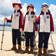Xinkepai Kinderschule Uniformen Grundschuluniformen Frühling, Sommer- und Herbst-Kleidung Sportbekleidung Kindergarten Kleidung Herbst und Winterkleidung Vierköpfiger Anzug 6627 zweiteiliger Anzug = Mantel + Hose 130 130